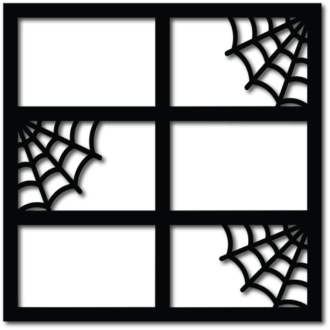 Spider Webs - 6 Frames - Scrapbook Overlay - Digital Cut File - SVG - INSTANT DOWNLOAD