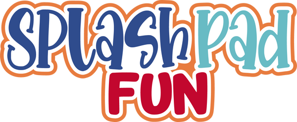 Splash Pad Fun - Scrapbook Page Title Sticker