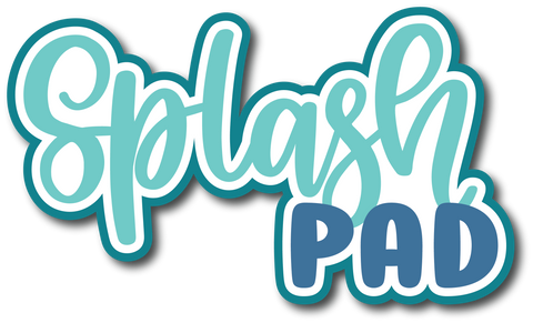 Splash Pad - Scrapbook Page Title Sticker