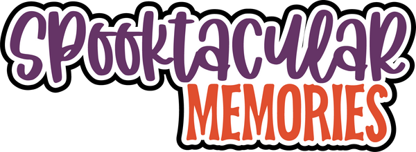Spooktacular Memories - Scrapbook Page Title Sticker