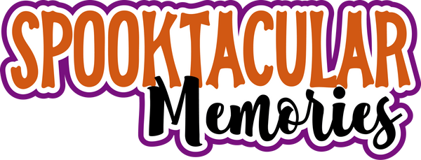 Spooktacular Memories - Scrapbook Page Title Sticker