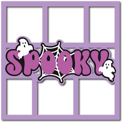 Spooky - 6 Frames - Layered Overlay - Digital Cut File - SVG - INSTANT DOWNLOAD
