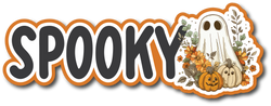 Spooky - Scrapbook Page Title Sticker