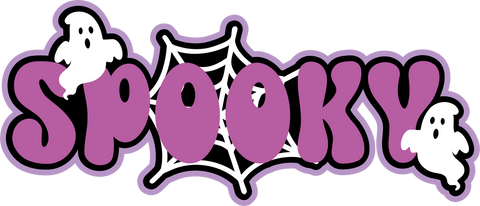 Spooky - Scrapbook Page Title Sticker