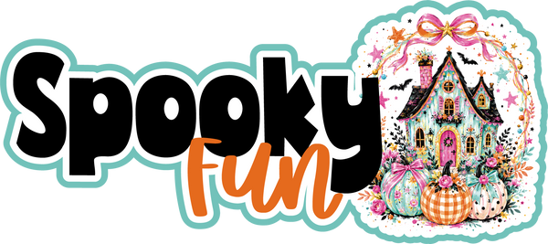Spooky Fun - Scrapbook Page Title Sticker