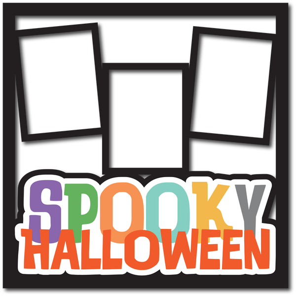 Spooky Halloween  - Layered Overlay - Digital Cut File - SVG - INSTANT DOWNLOAD