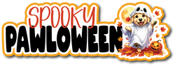 Spooky Pawloween - Scrapbook Page Title Sticker