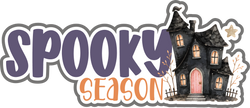 Spooky Season - Scrapbook Page Title Die Cut