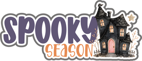 Spooky Season - Scrapbook Page Title Die Cut