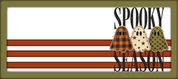 Spooky Season - Scrapbook Page Title Die Cut