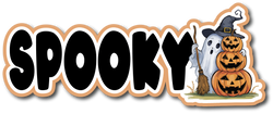 Spooky - Scrapbook Page Title Sticker