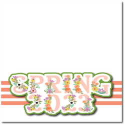 Spring 2023 - Printed Premade Scrapbook Page 12x12 Layout