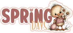 Spring Days - Scrapbook Page Title Die Cut