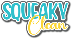 Squeaky Clean - Scrapbook Page Title Sticker