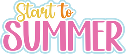 Start to Summer - Scrapbook Page Title Sticker