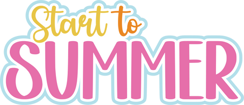 Start to Summer - Scrapbook Page Title Die Cut