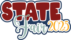 State Fair 2025 - Scrapbook Page Title Die Cut
