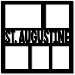 St. Augustine - 5 Frames - Digital Cut File - SVG - INSTANT DOWNLOAD