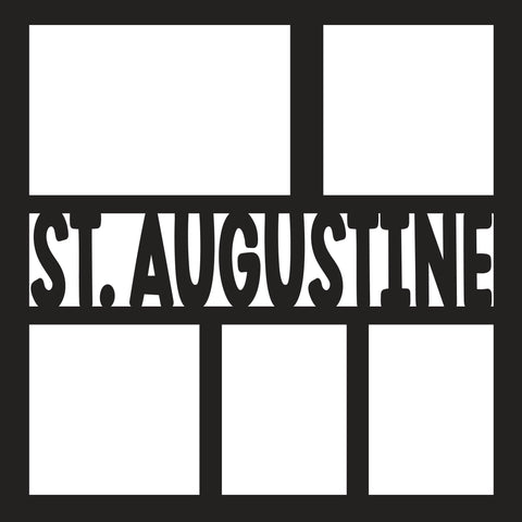 St. Augustine - 5 Frames - Scrapbook Page Overlay Die Cut