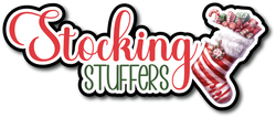 Stocking Stuffers - Scrapbook Page Title Sticker