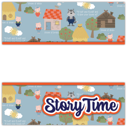 Story Time - Printed Premade Scrapbook Page 12x12 Layout