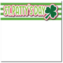 St. Patty's Day - Printed Premade Scrapbook Page 12x12 Layout