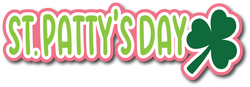 St. Patty's Day - Scrapbook Page Title Sticker