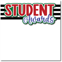 Student Awards - Printed Premade Scrapbook Page 12x12 Layout