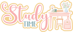 Study Time - Scrapbook Page Title Sticker