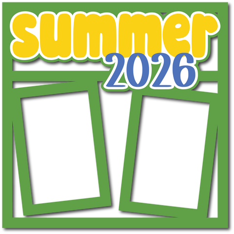 Summer 2026 - 2 Frames - Scrapbook Page Layered Overlay Kit