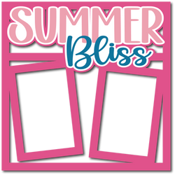 Summer Bliss - Layered Overlay - Digital Cut File - SVG - INSTANT DOWNLOAD