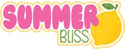 Summer Bliss - Scrapbook Page Title Sticker