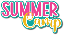 Summer Camp - Scrapbook Page Title Sticker