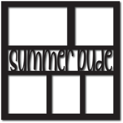 Summer Dude - 5 Frames - Digital Cut File - SVG - INSTANT DOWNLOAD