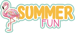 Summer Fun - Scrapbook Page Title Sticker