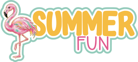 Summer Fun - Scrapbook Page Title Sticker