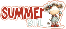 Summer Girl - Scrapbook Page Title Sticker
