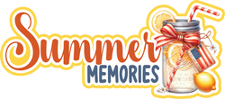 Summer Memories - Scrapbook Page Title Die Cut