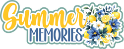 Summer Memories - Scrapbook Page Title Die Cut