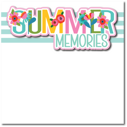 Summer Memories - Printed Premade Scrapbook Page 12x12 Layout