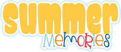 Summer Memories - Scrapbook Page Title Sticker