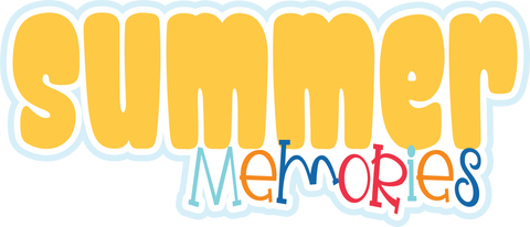 Summer Memories - Scrapbook Page Title Sticker