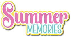 Summer Memories - Scrapbook Page Title Die Cut