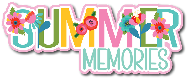 Summer Memories - Scrapbook Page Title Sticker
