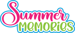Summer Memories - Scrapbook Page Title Die Cut