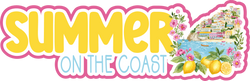 Summer on the Coast - Scrapbook Page Title Sticker