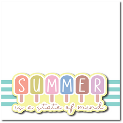 Summer State of Mind - Printed Premade Scrapbook Page 12x12 Layout
