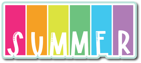 Summer - Scrapbook Page Title Sticker