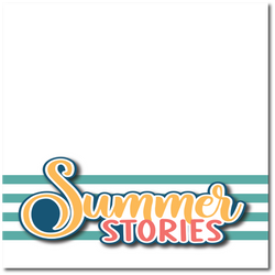 Summer Stories - Printed Premade Scrapbook Page 12x12 Layout