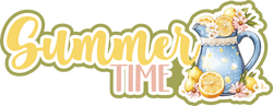 Summer Time - Scrapbook Page Title Die Cut